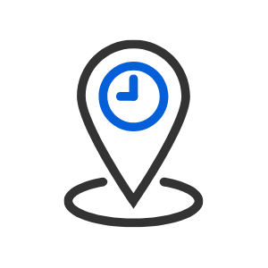 Time and location icon