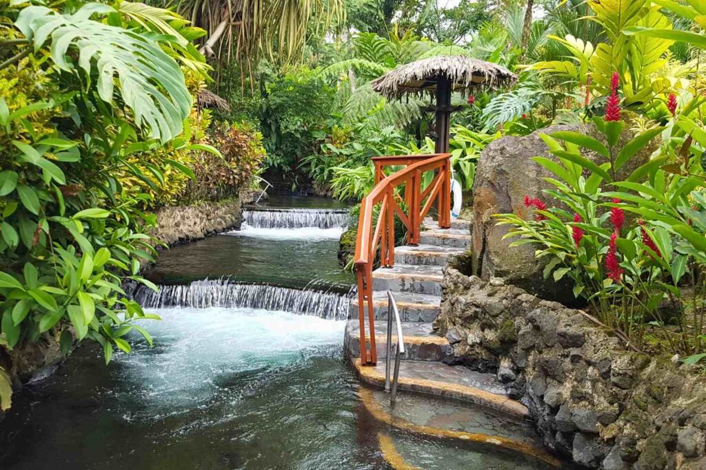 Tabacón hot springs in La Fortuna