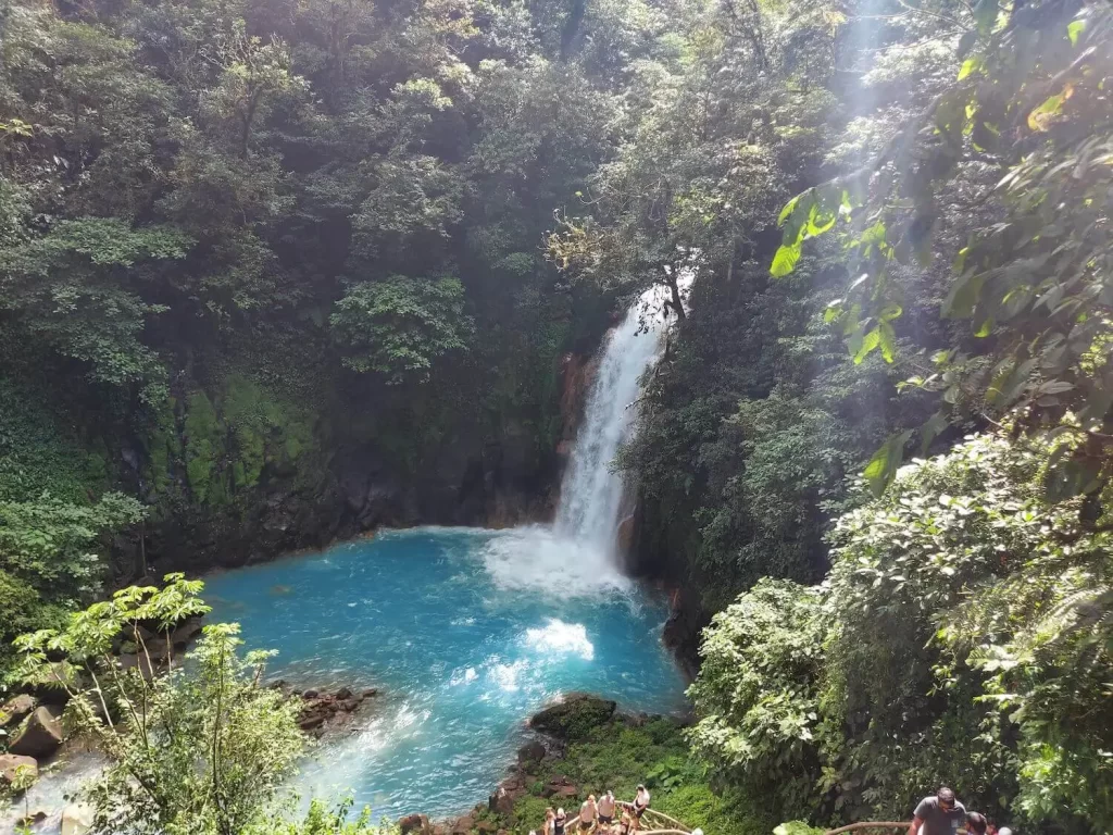Arriving at Rio Celeste Waterfall