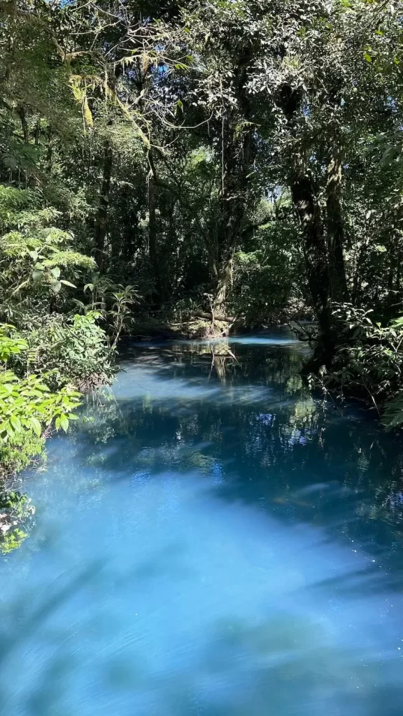 Blue water at Rio Celeste Costa Rica