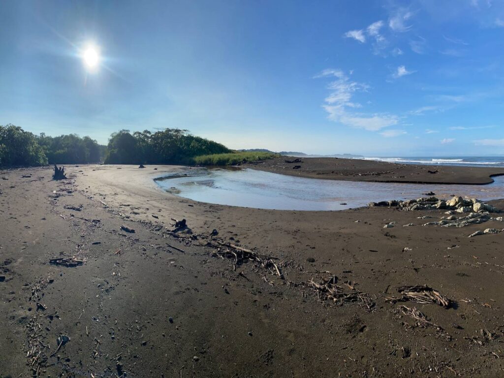 Nosara Beach on a sunny day