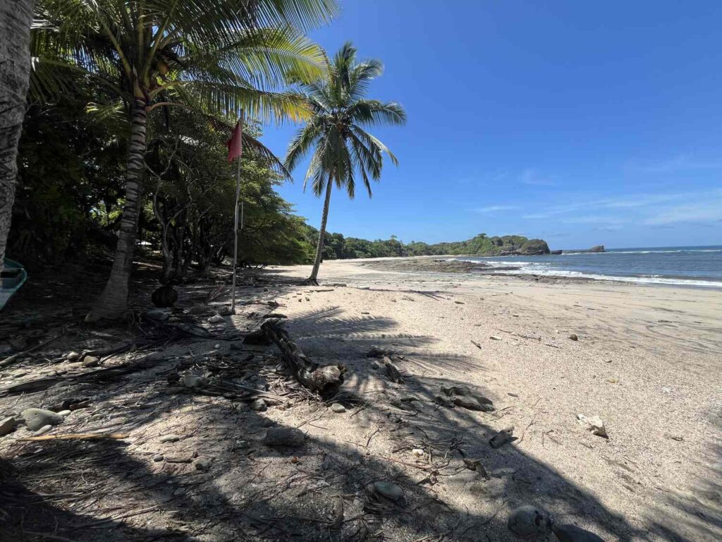 Tropical Shadows on Playa Pelada Shore