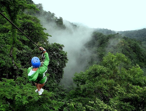 Arenal 12 Zipline Cables Experience Fly over La Fortuna Waterfall