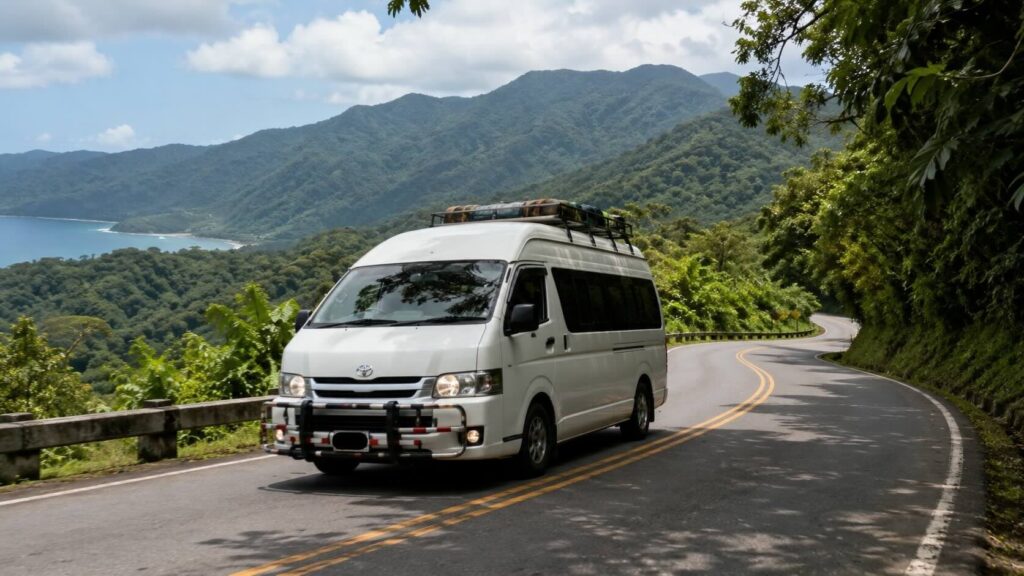 Shuttle in Costa Rica going from Monteverde to Manuel Antonio