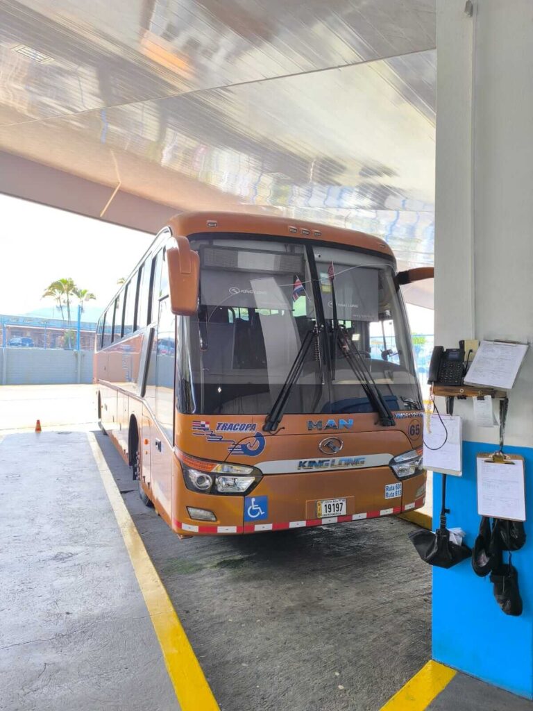 Tracopa Bus at San José Terminal