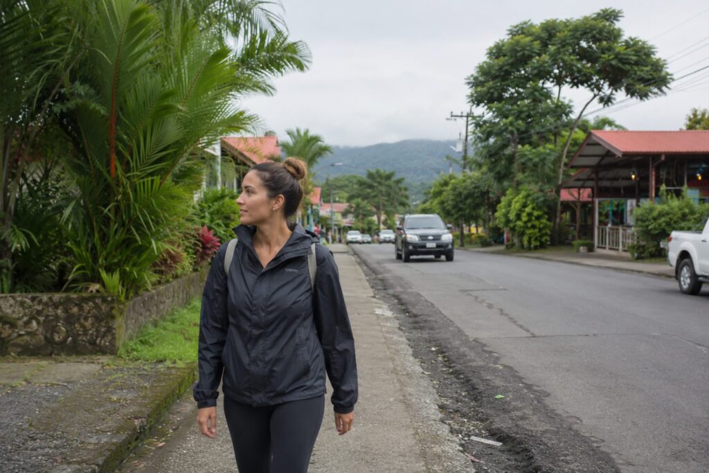 Rainy Walk Through La Fortuna